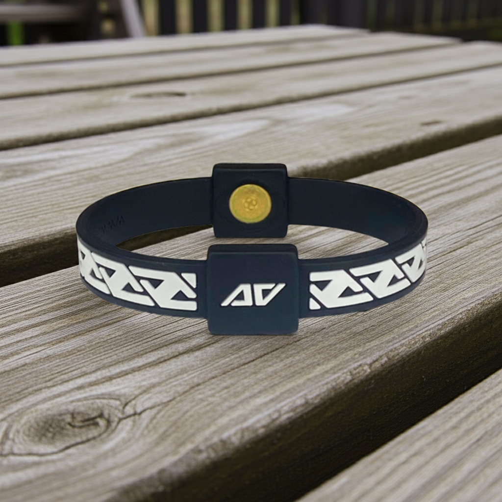 AV Edge LEGEND Wristband with EF Technology Double Disc Bracelet/Wristband with Beneficial Frequencies (not magnets) that May Reduce Interference from Modern Technology EMFs (4G/5G, WiFi, Devices etc.).
