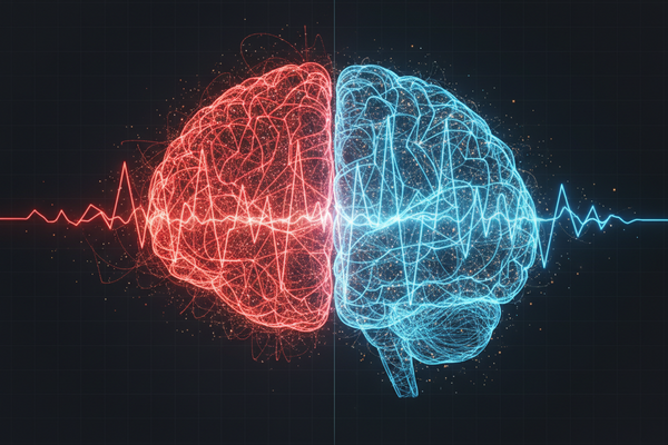 Conceptual visual of nervous system regulation, ATP energy production, and frequency resonance for improved focus and stress resilience.