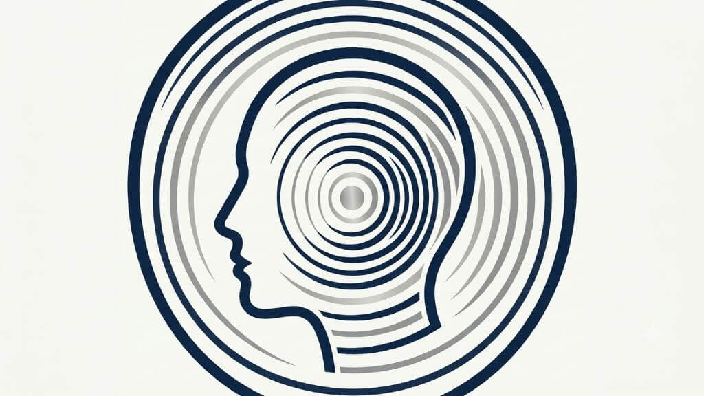 Abstract minimalist vector graphic representing systemic calm, neural clarity, and optimal frequency balance for everyday well-being.