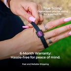 Close-up of a person wearing the AV Edge Advanced frequency wristband outdoors, demonstrating how its geometric design supports cellular energy, focus, and natural EMF protection for an active lifestyle.