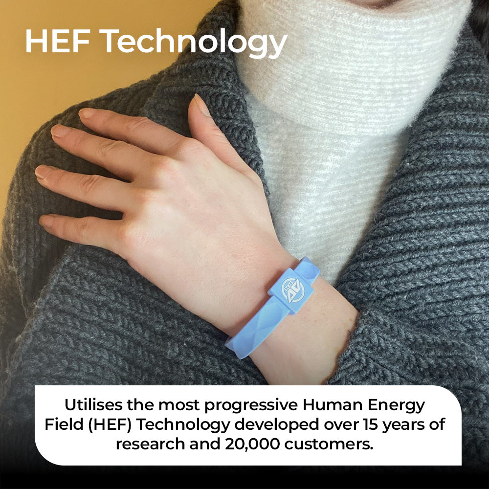 AV Edge Advanced Sky Blue Wristband/Bracelet with EF Technology (frequencies, not magnets)