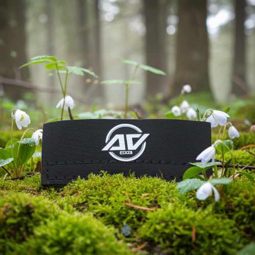 Health and wellness dog collar patch in black (with EF technology, frequencies, not magnets, that may protect against modern technology EMFs and improve health and performance by stimulating the production of adenosine triphosphate/ATP)