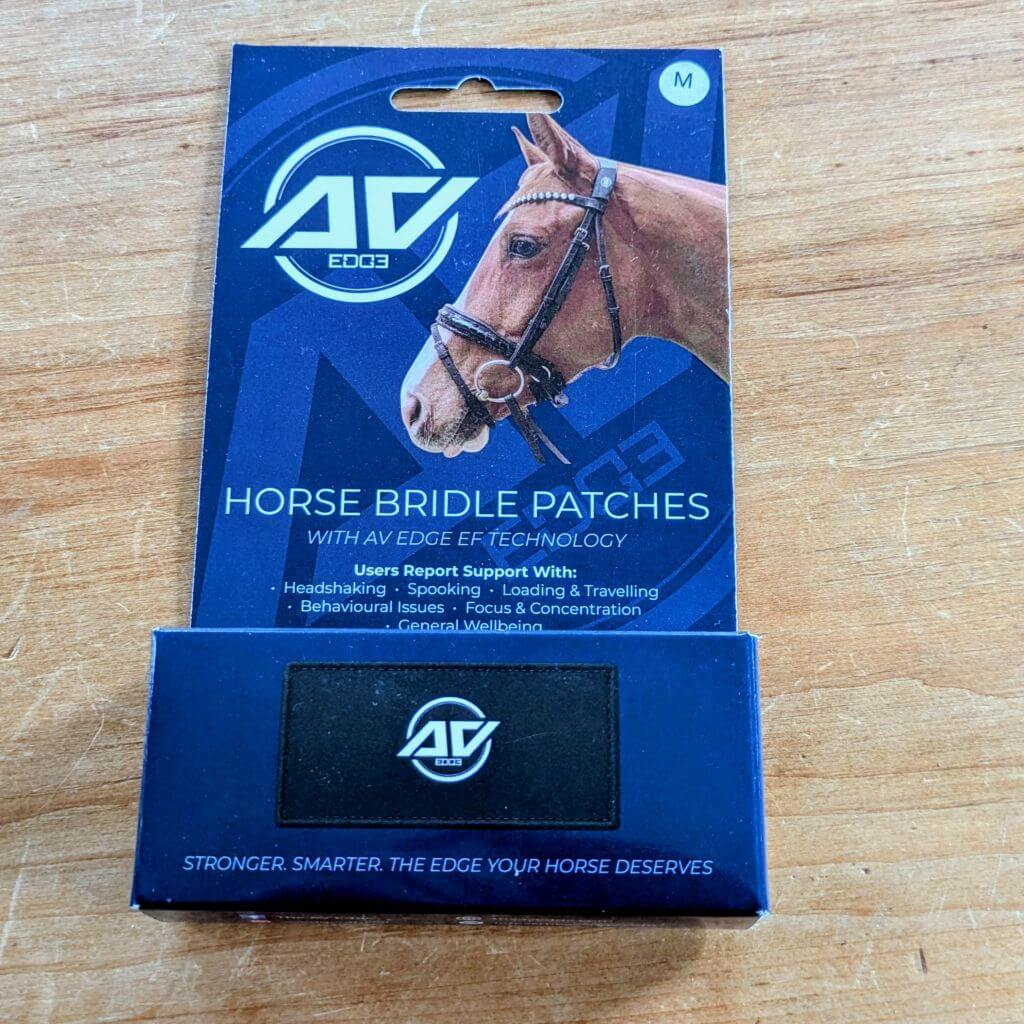 AV Edge Horse Bridle Wellness Patches (2 per set) boxed