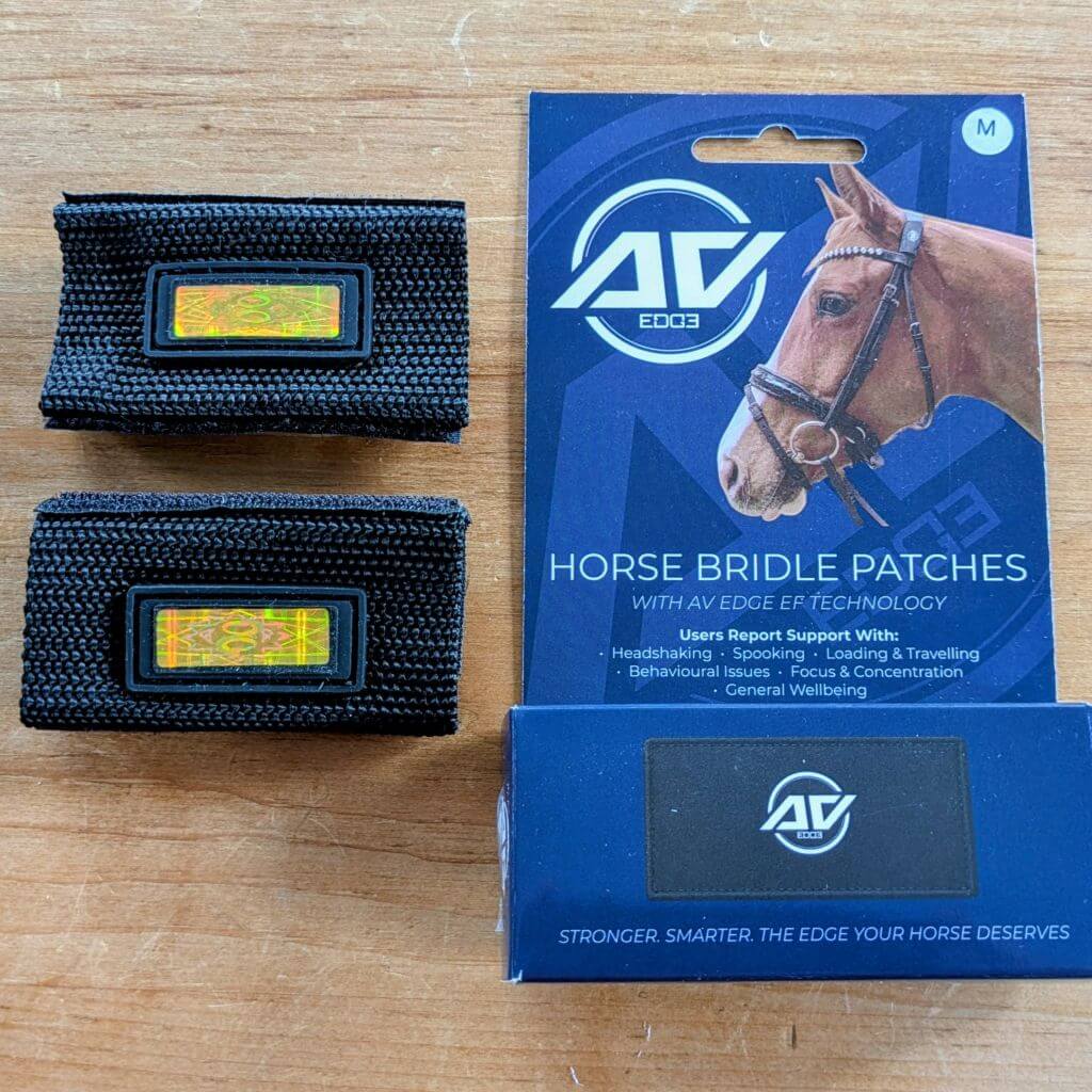 AV Edge Horse Bridle Wellness Patches (2 per set) unboxed