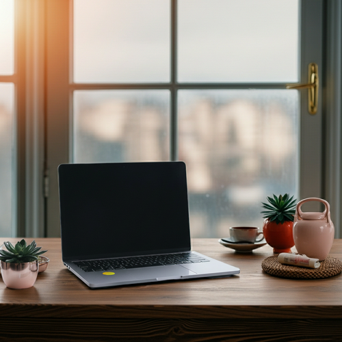 Laptop with AV Edge EMF Protect Filter for health and well-being (with EF technology, frequencies, not magnets, that may protect against modern technology EMFs and improve health and performance by stimulating the production of adenosine triphosphate/ATP)