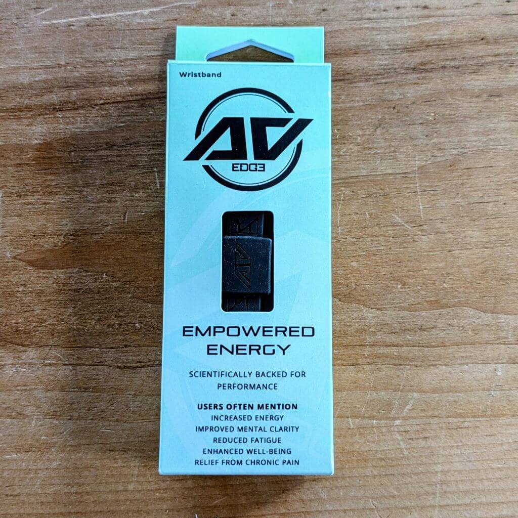 AV Edge Legend Wellness Wristband in Noir boxed