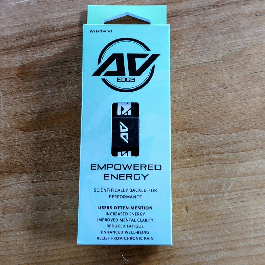 AV Edge Legend Wellness Wristband in White/Black boxed