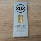 Cellphone AV Edge EMF Protect Filter 2-pack packaging displaying frequency technology stickers designed to filter digital stress, support 5G EMF protection, and potentially help reduce tech-induced fatigue without impacting device signal strength.