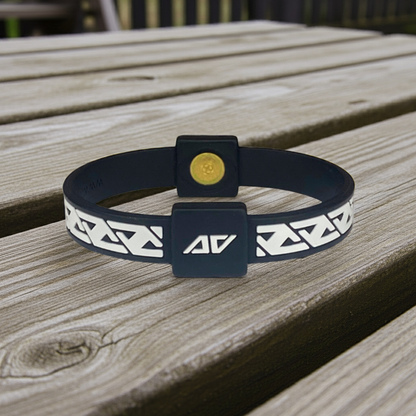 AV Edge LEGEND Wristband with EF Technology Double Disc Bracelet/Wristband with Beneficial Frequencies (not magnets) that May Reduce Interference from Modern Technology EMFs (4G/5G, WiFi, Devices etc.).